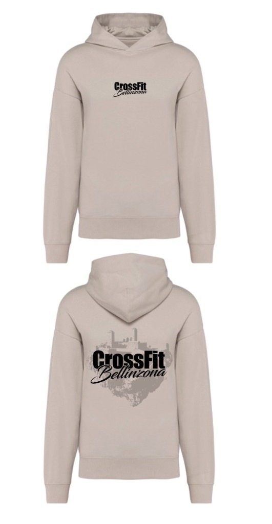Felpa oversize Clay, fronte e retro